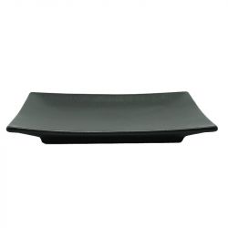 Placa retangular 21x14cm. Modelo: "Black Matt.