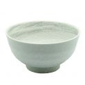 Tigela 17x9cm.Porcelana.Modelo: "branco-cinza".