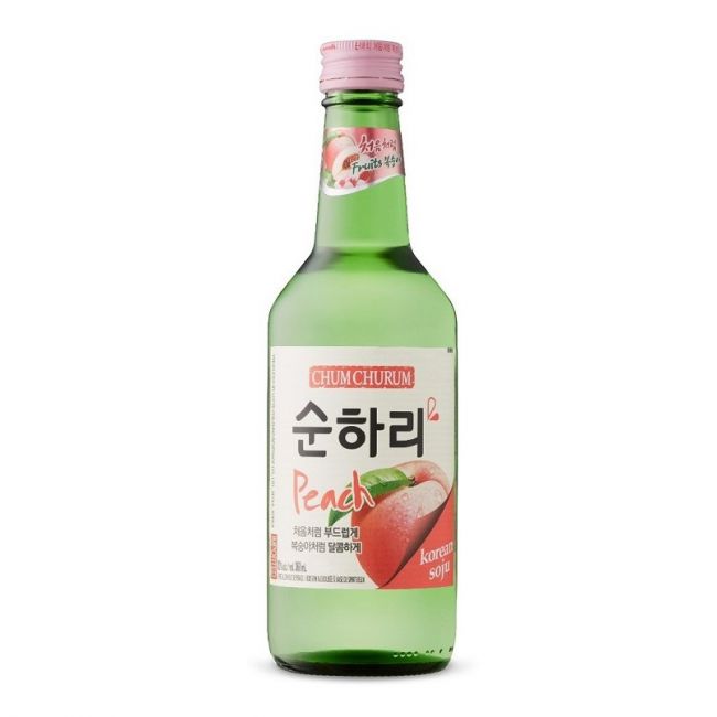 Vinho de arroz de Melocoton (SOJU) 360ml Coreia (Alc.12%)