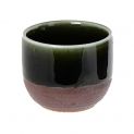 Copo de Saquê Marrom e Verde 4cm