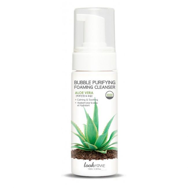 Limpador facial purificante de bolhas com aloe vera