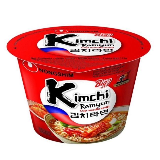 Macarrão (NONG SHIM) tigela grande.Kimchi 112 g