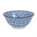 CUENCO 15x7CM PORC. "planco-azul"