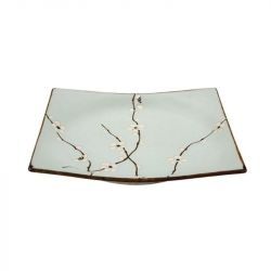 Prato Quadrado 23cm Porcelana "Soshun"