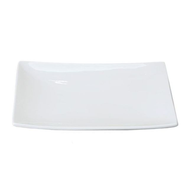 Placa retangular 29.5x20.5cm Porcelana "branco"