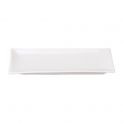 Placa retangular 26x11cm Porcelana "branco"