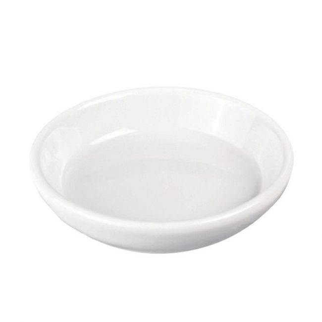 Placa redonda para Salsa 9cm Porcelana "branco"