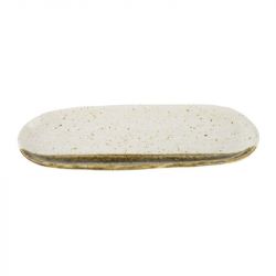 Placa oval 28x11,3cm Porcelana "Shiro Karatsu"