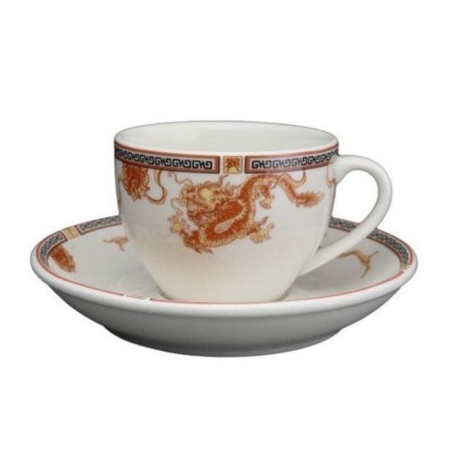 Xícara de café curta de porcelana "dragão"