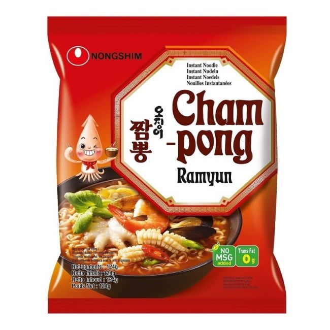 Macarrão picante com frutos do mar (NONGSHIM).124 g