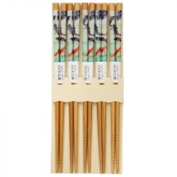 Conjunto de 5 pares de pauzinhos "Peixe"