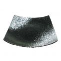 Placa quadrada 20cm Porcelana "Black-Gris"