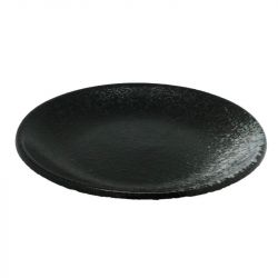 Redondo de Platão 17,5 centímetros de porcelana "Black-Gris"