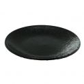 Redondo de Platão 17,5 centímetros de porcelana "Black-Gris"