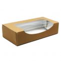 Caixa com janela para Sushi Kraft (L) 17.5x12x4.5cm