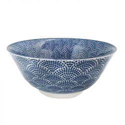 Tigela 15cm.Modelo: "Leque azul".