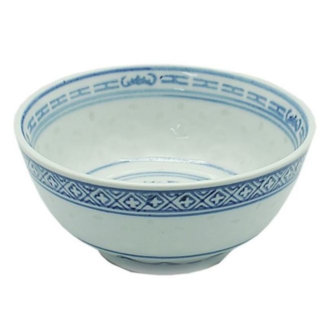 Boliche branco e Cenefa azul de 11,43 cm