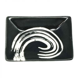Placa para molho 9.5x6.7cm. Modelo: "Black Maru"