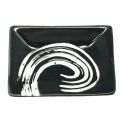 Placa para molho 9.5x6.7cm. Modelo: "Black Maru"