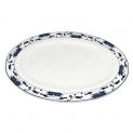 Oval plate 14"- motivações azuis