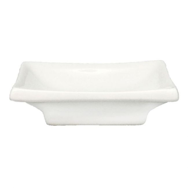 Placa retangular para Salsa 10x6cm Porcelana "branco"
