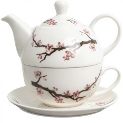 Porcelana Tea 300ml Modelo: "Blanco-Sakura"