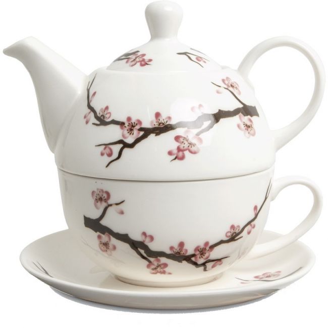 Porcelana Tea 300ml Modelo: "Blanco-Sakura"