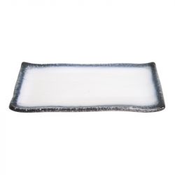 Placa retangular. 26x13cm. Modelo: "branco tajimi..