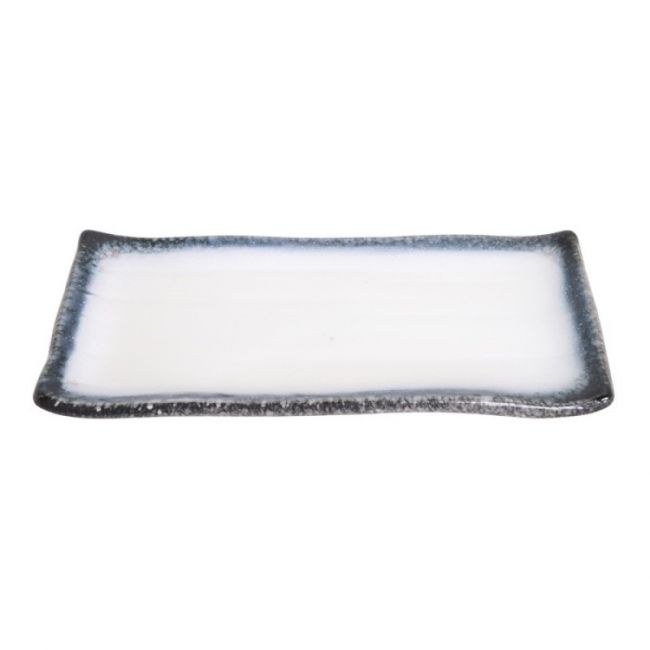 Placa retangular. 26x13cm. Modelo: "branco tajimi..