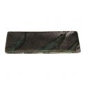 Prato 29X13cm.Preto-verde