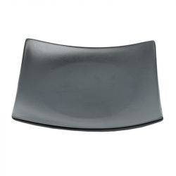 Prato Quadrado 16cm - Preto Fosco