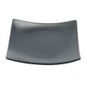 Prato Quadrado 16cm - Preto Fosco