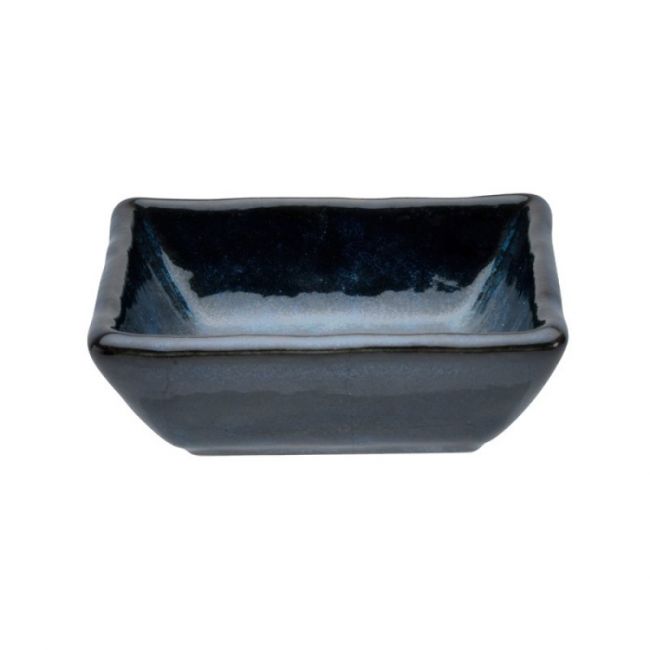 Placa quadrada para salsa 9cm Porcelana Modelo: "Cobalto"