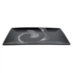 Placa retangular. 34x19cm. Modelo: "Black Maru"