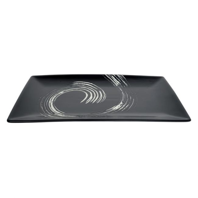 Placa retangular. 34x19cm. Modelo: "Black Maru"
