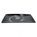 Placa retangular. 34x19cm. Modelo: "Black Maru"