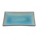 Placa retangular 21x12 cm. Modelo: "Glassy blue".