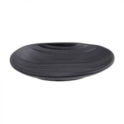 Placa oval 18x11cm . Tapete preto