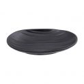 Placa oval 18x11cm . Tapete preto