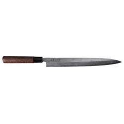 A faca Yanagi "sakon shiraume". Eu trato de madeira escura. 30 cm