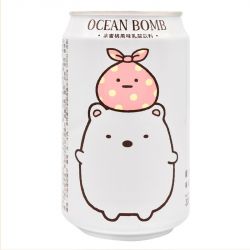 Bebida de iogurte com pêssego (OCEAN BOMB). 320 ml