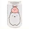 Bebida de iogurte com pêssego (OCEAN BOMB). 320 ml