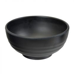 Cuenco Melamina Preto Mate 16x8cm