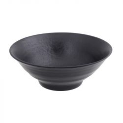 Tigela 21,5x8cm Melamina.Modelo: "Preto fosco".