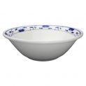 Boliche branco com motivos azuis de 22,86 cm