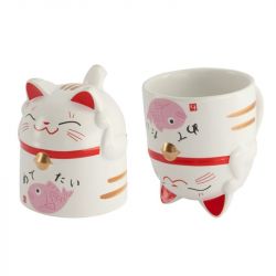 Teacup 8.5x10cm. "Gato Rosa...