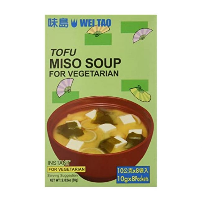 Sopa de Missô Vegetariana (WEI TAO) 80g (8 sachês)
