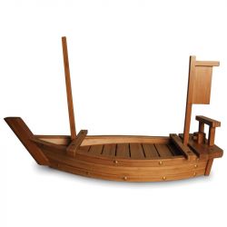 Barco de bambu.Medidas: 70x25CM