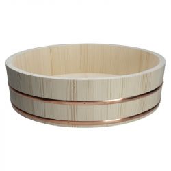 Hangiri de pino para sushi 52x14cm - Aro de Cobre-
