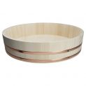 Pinho Hangiri para sushi. Medidas: 72x16cm - Aro de Cobre-.